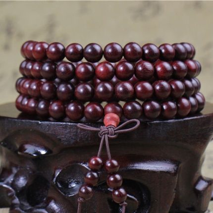 African Sandalwood Prayer Bead Bracelet