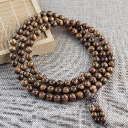 Brazilian Trunk Buddhist Mala Necklace