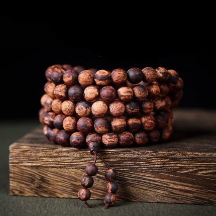Myanmar Rosewood Heart Wood 108 Buddha Beads
