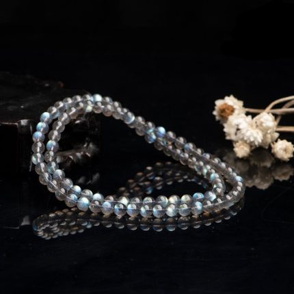 Natural Brazil Labradorite Mala Beads
