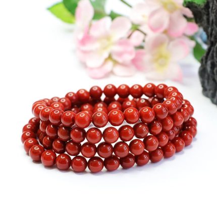 Natural Red Agate Buddhist Mala