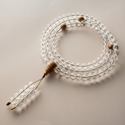 Sphatik Mala - Genuine 108 Clear Quartz Beads