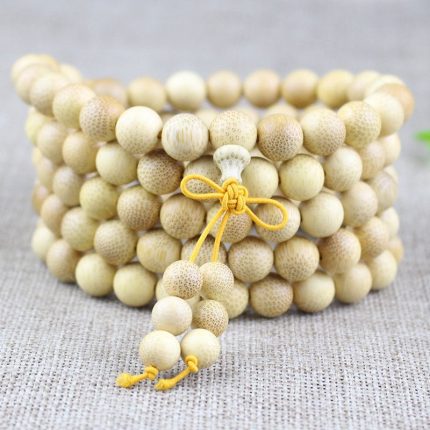 Stripe Bamboo Wooden Mala Beads