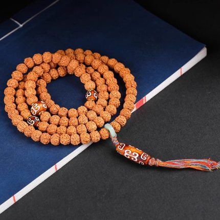 Tibetan Prayer Rudraksha Japa Mala